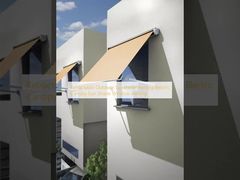 প্রত্যাহারযোগ্য আউটডোর সানশেড আচ্ছাদন বৈদ্যুতিক ক্যানোপি সান শেড উইন্ডো আচ্ছাদন