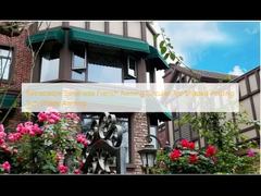 প্রত্যাহারযোগ্য সানশেড ফ্রেঞ্চ আচ্ছাদন বৃত্তাকার চাপযুক্ত ভাঁজযোগ্য সান শেড আচ্ছাদন